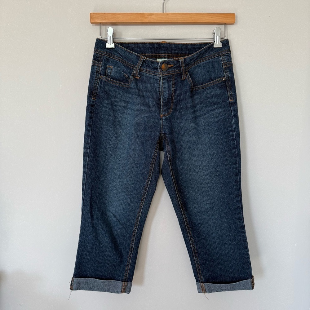 Dark Blue Denim Jeans Capris Size 8
